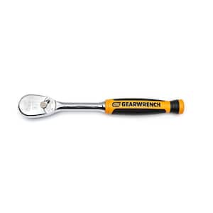 1/4 in. Drive 90-Tooth Dual Material Teardrop Ratchet