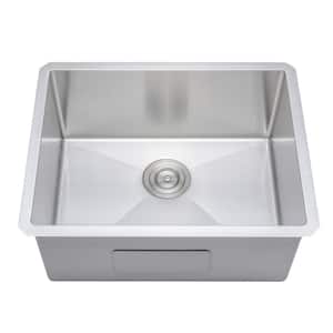 New Chef's Collection Handcrafted Undermount Stainless Steel 23 in. Single Bowl Kitchen Sink