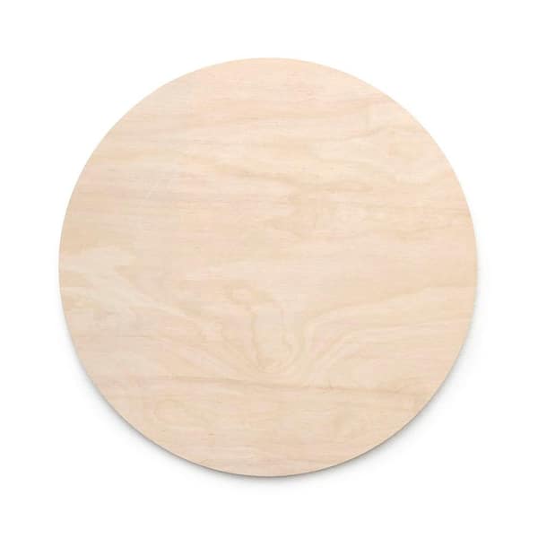 Walnut Hollow 1/2 in. x 1 ft. x 1 ft. Birch Circle Project Panel