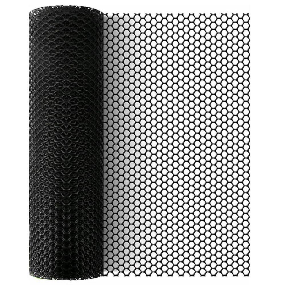 16 in. x 33 ft. Plastic Chicken Wire Mesh Black 0.3 Openings for Garden Net Poultry Fencing Animal Cage Fence price history on PriceWatchPro