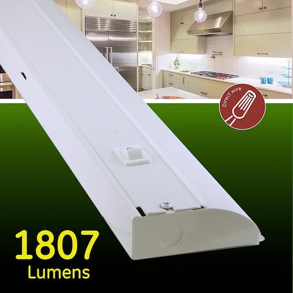 Ge 48 In Premium Led Direct Wire Under, Under Cabinet Light Bulbs Home Depot