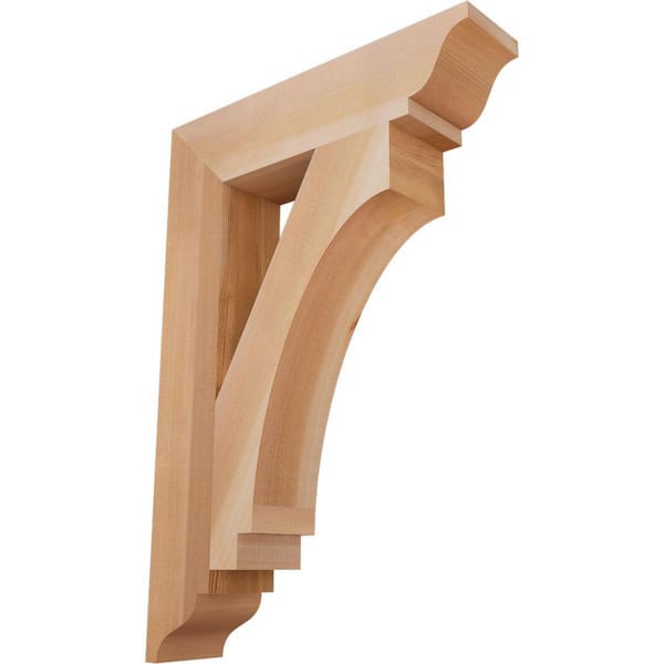 Ekena Millwork 3.5 in. x 26 in. x 18 in. Western Red Cedar Imperial Traditional Smooth Bracket