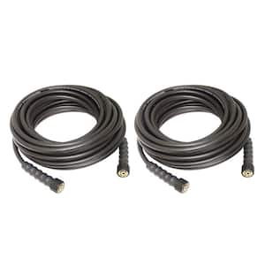 Black 5/16-in. 5 ft. 3700 psi Thermoplastic Pressure Washer Hose, (2-Pack)