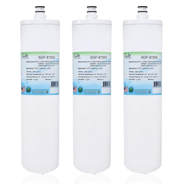 Swift Green Filters Replacement Water Filter ForCUNO FOOD SERVICE CFS8720-S, 5589301, BEVGUARD BGC-2300S
