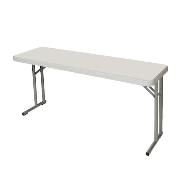 HAMPDEN FURNISHINGS Baldwin 18 in. x 60 in. Plastic Top, Folding ...