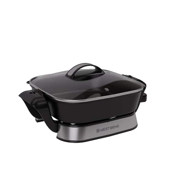 West Bend 11 sq. in. 4.2 Quart Electric Skillet with Foldable Base