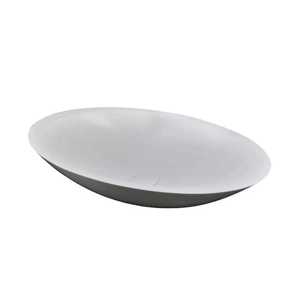 Barclay Products Lila Vessel Sink in Matte White