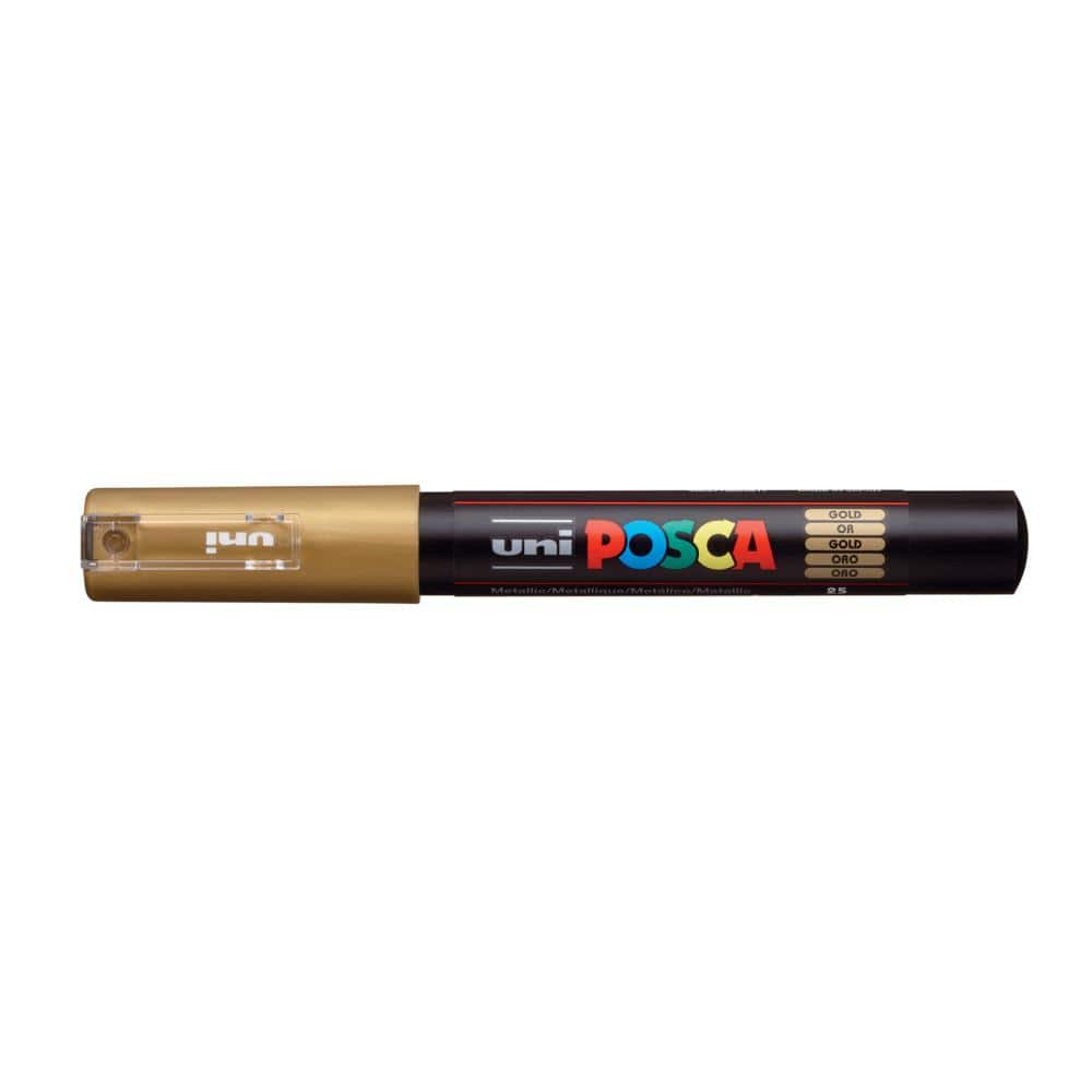 Posca PCF-350 Brush Gold Paint Marker