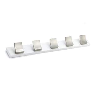 Evideco 3-Hooks Chrome Wall Mounted Coat and Hat Rail/Rack 9011102 - The Home  Depot