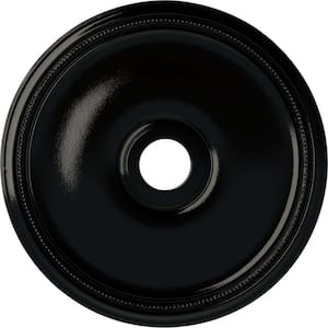 1-3/4 in. x 24 in. x 24 in. Polyurethane Theia Ceiling Moulding, Black Pearl