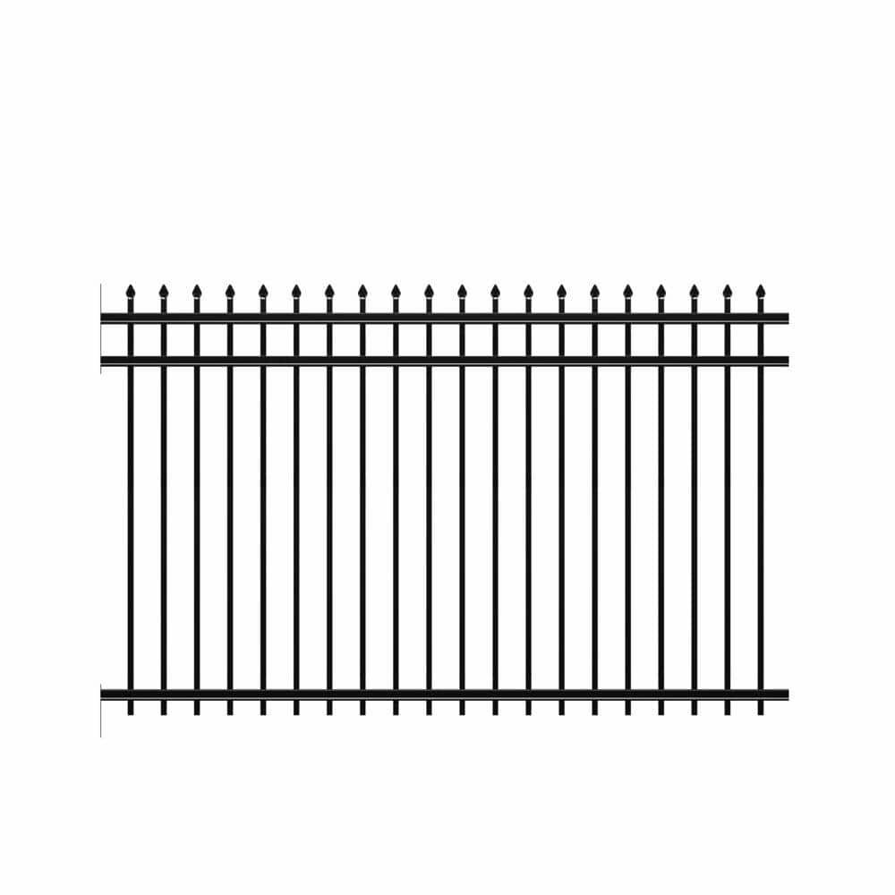 Cascade Heavy-Duty 5 ft. H x 8 ft. W Black Aluminum Pre-Assembled Fence Panel price history on PriceWatchPro