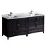 Fresca Bradford 24 In. W Traditional Bathroom Vanity In Black With 