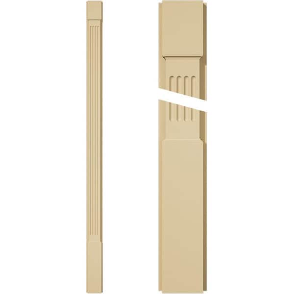 Ekena Millwork 2 in. D x 5 in. W x 90 in. L Primed Polyurethane Pilaster 1- Pack