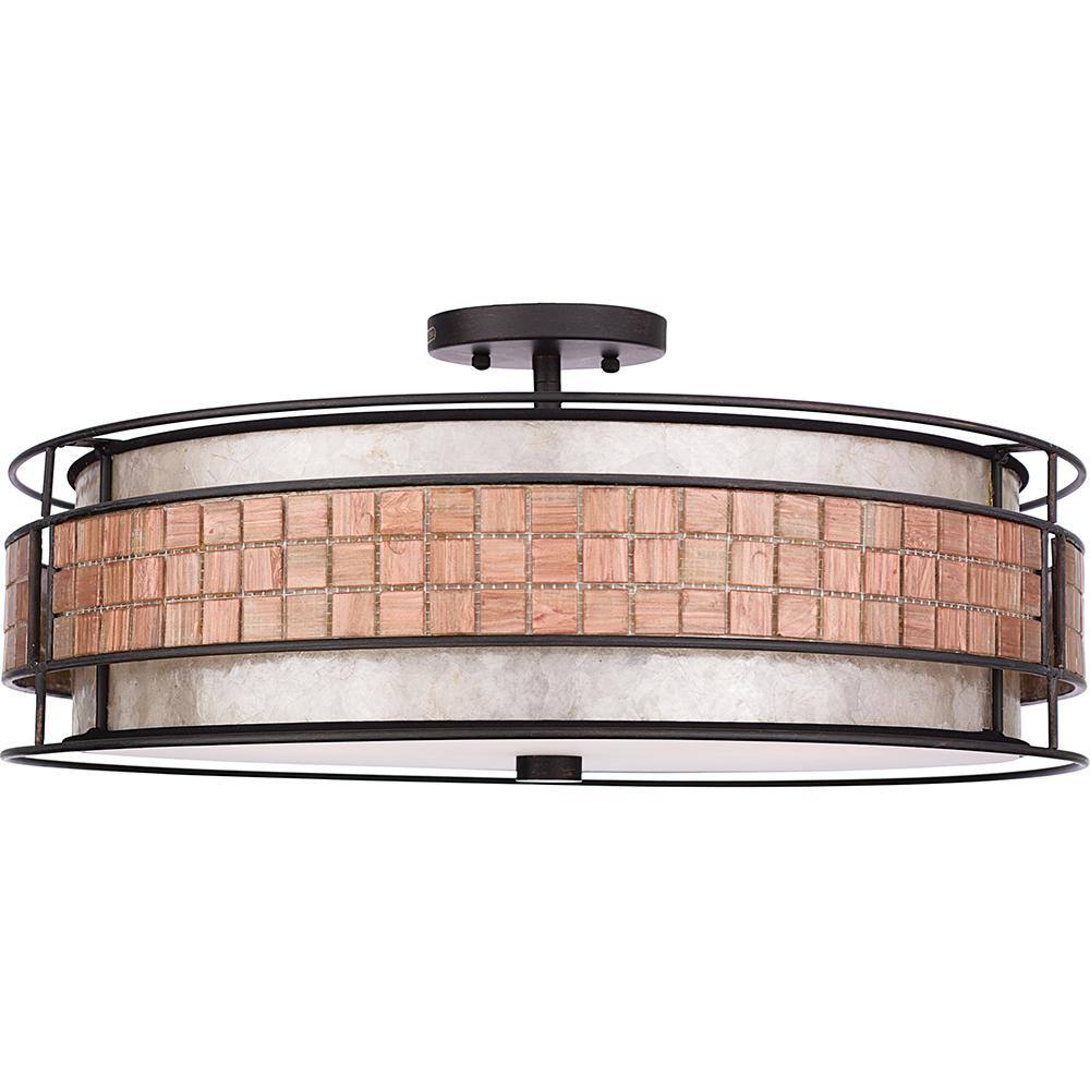 22" Renaissance Copper Indoor/Outdoor Drum Pendant Light