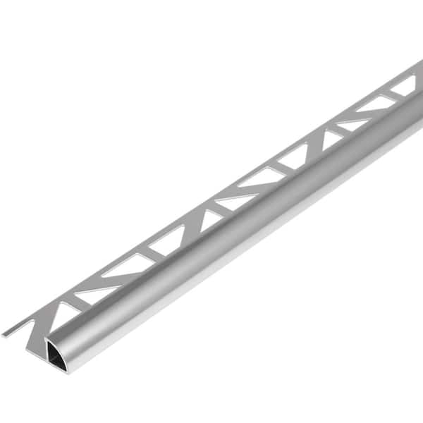 DURAL DURONDELL 0.375 in. D x 98.5 in. W x 98.4 in. L Round Edge Aluminum Anodized Silver Molding and Transition Trim