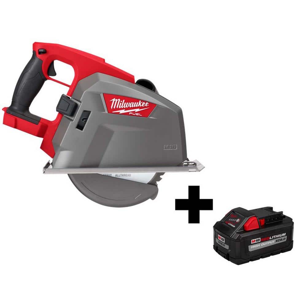 Milwaukee M18 FUEL 18V 8 in. Lithium-Ion Brushless Cordless Metal Cutting Circular Saw with 8.0 Ah High Output Battery -  2982-20-48-