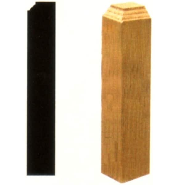 1 in. D x 1 in. W x 8 in. L Solid Pine Wood Inside Base Corner Block