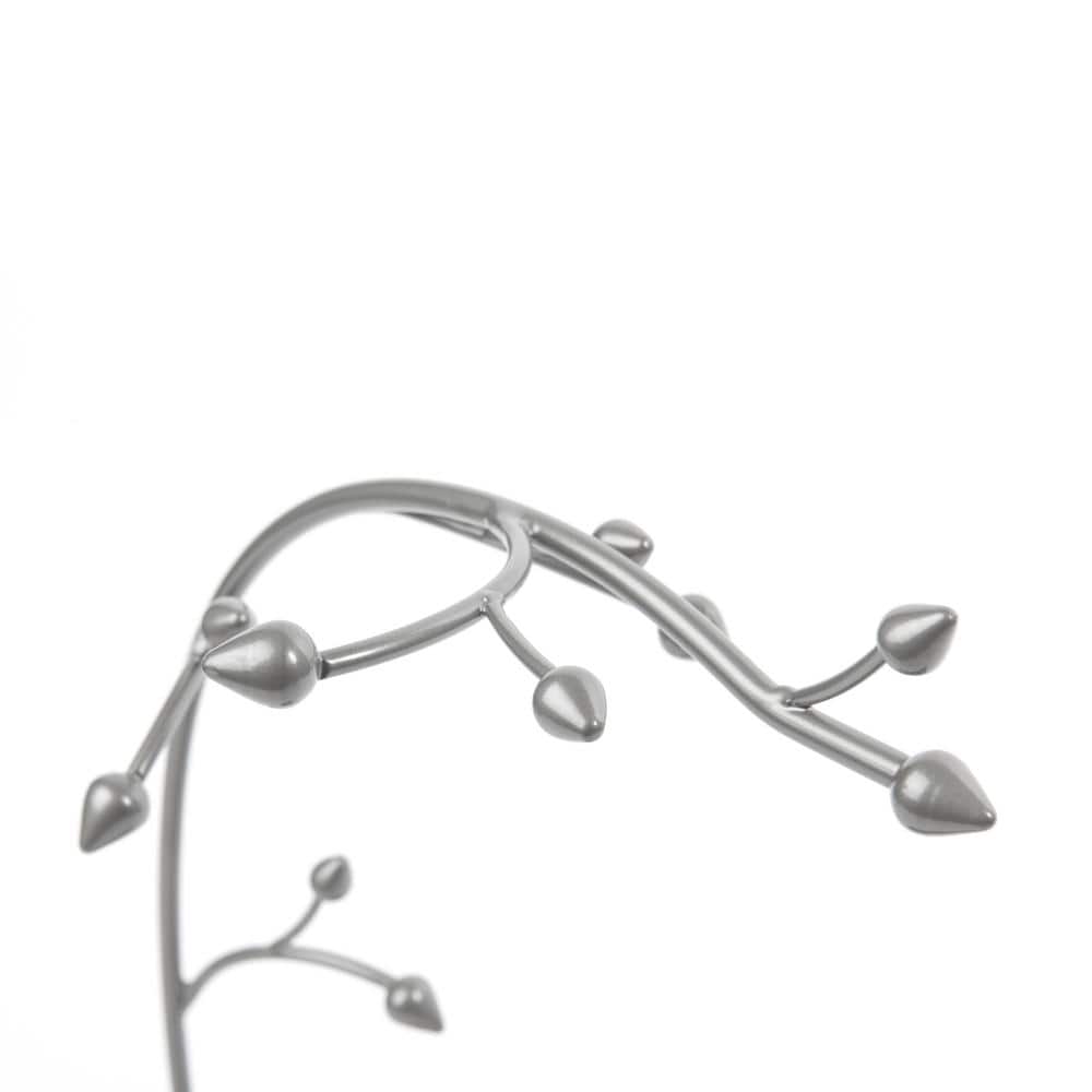 Gun Metal Orchid Jewelry Stand with Leaf Dish