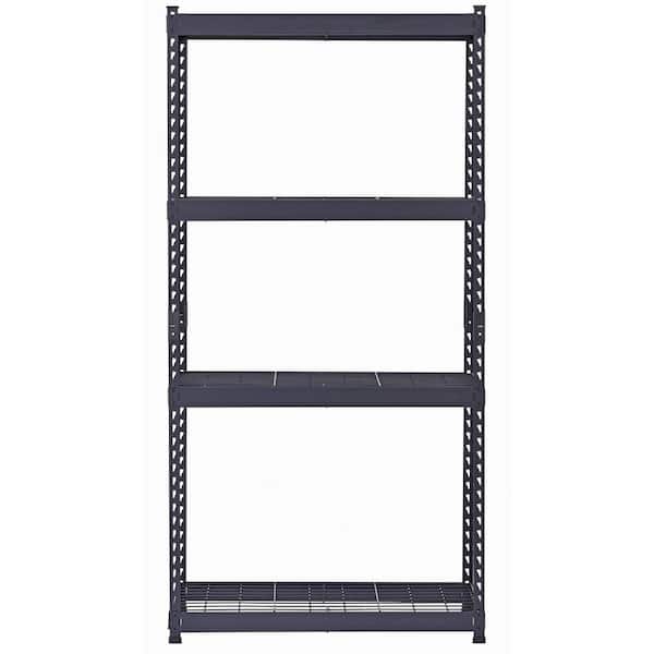 Quick Assembly 5 Tier Heavy Duty Shelf, (35 x 72), Black, STORAGE  ORGANIZATION