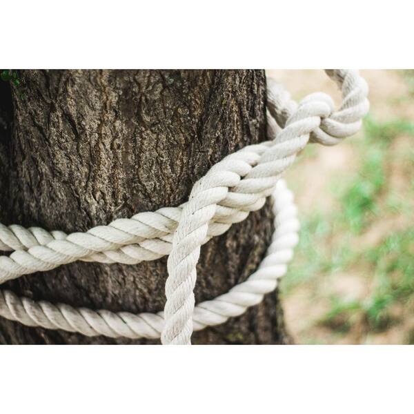 KingCord 1/2 in. x 200 ft. Cotton Twisted Rope 3-Strand, Natural 644381TV -  The Home Depot