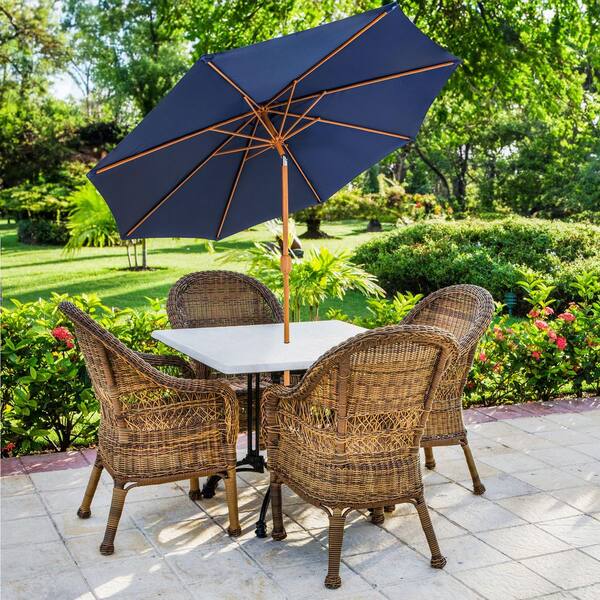black white check patio umbrella Grand Patio 11 ft Outdoor Cantilever Umbrella with Base, Offset for Patio  Pool, Black & White
