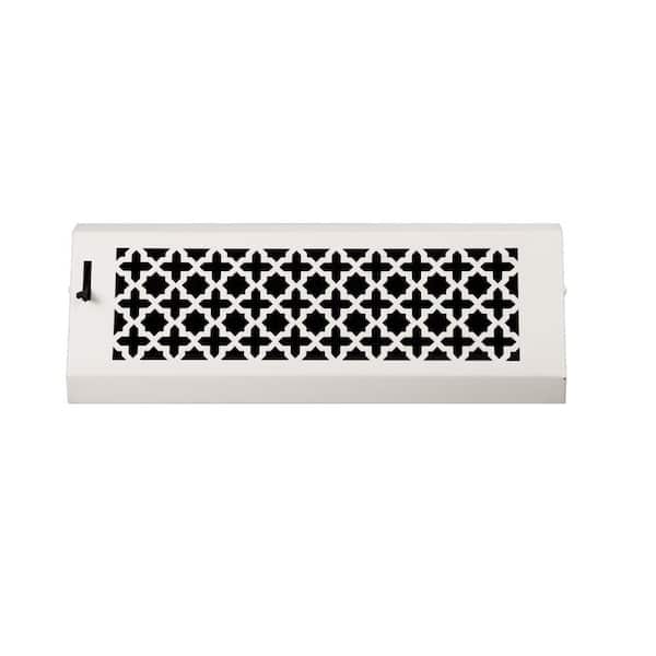 SteelCrest Victorian 15 in. Baseboard, Supply, White/Powder Coat