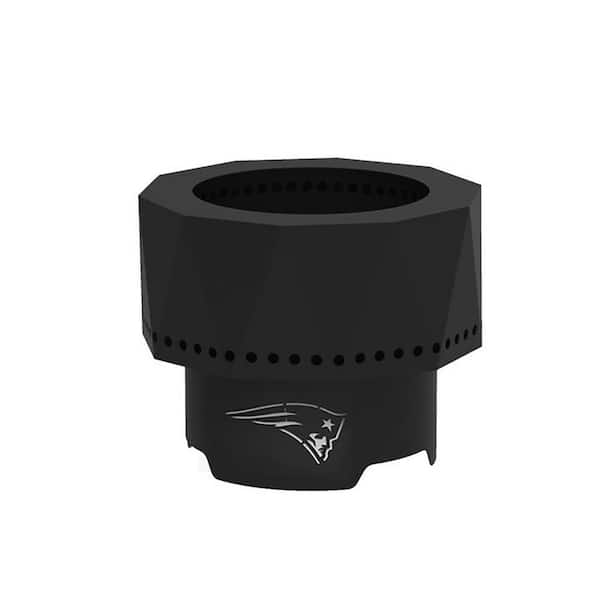 BLUE SKY OUTDOOR LIVING Ridge NFL 15.7 in. x 12.5 in. Round Steel Smokeless Wood Pellet Portable Fire Pit with Bag, Screen-New England Patriots