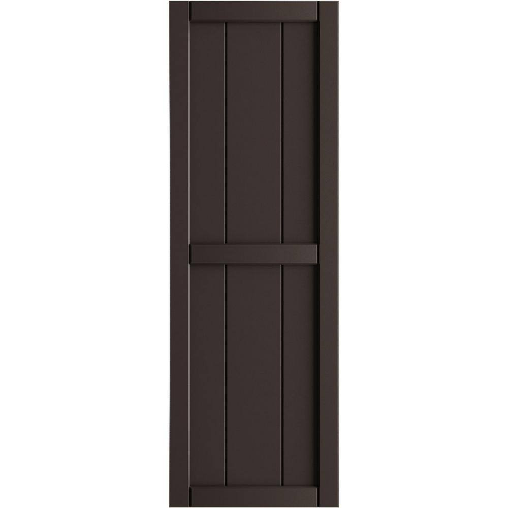 21-1/2 in. x 83 in. True Fit PVC 4-Board Framed Board and Batten Shutters in Raisin Brown (Per Pair) price history on PriceWatchPro