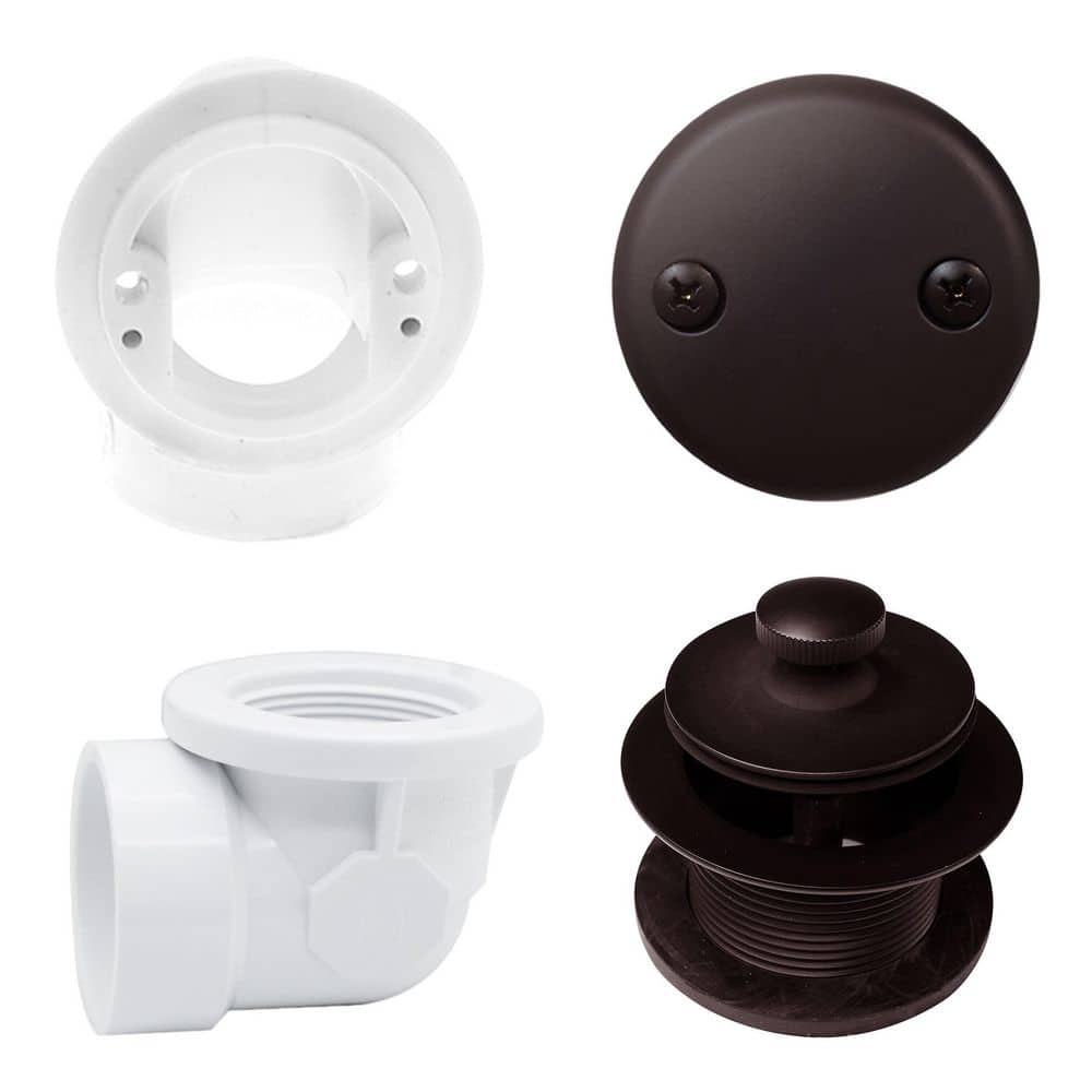 Pull and Drain Sch. 40 PVC Plumber's Pack with 2-Hole Elbow, Oil Rubbed Bronze price history on PriceWatchPro