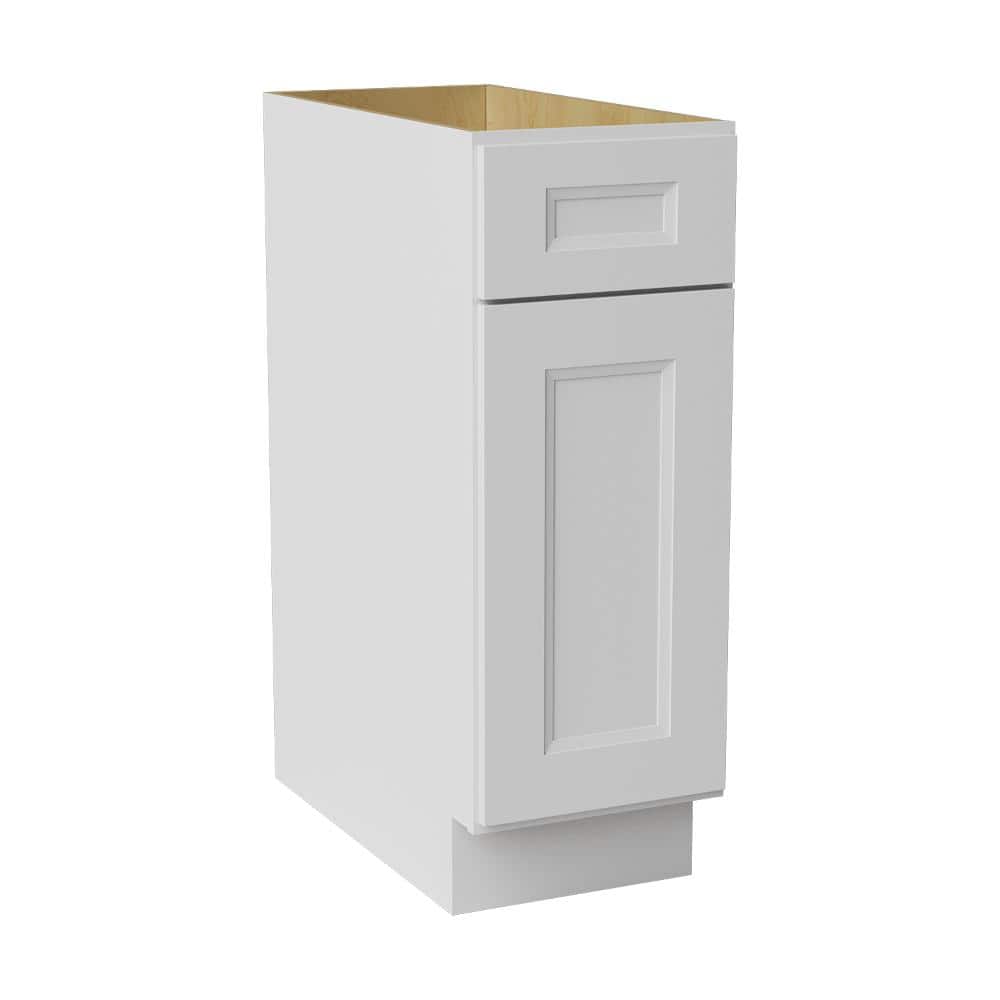 12 in. W x 24 in. D x 34.5 in. H Ready to Assemble Double Shaker Base Kitchen Cabinet in Newport White price history on PriceWatchPro