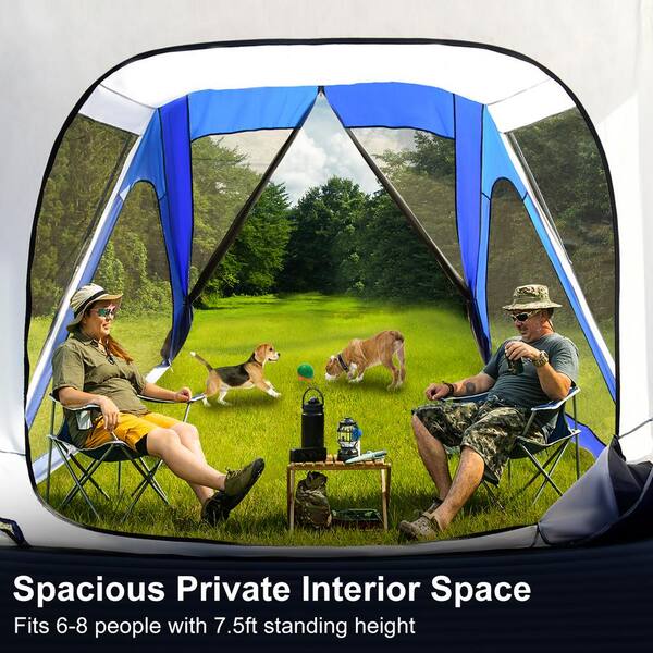 Camping Tent For 6-Person With Screened Vestibule And Weather-Resistant