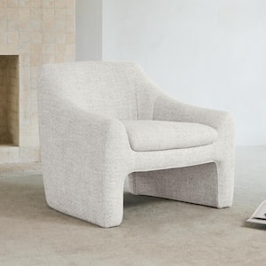 Arlo Full Assembled Fabric Wheat Modern Accent Chair Oversized for Livingroom Bedroom Office