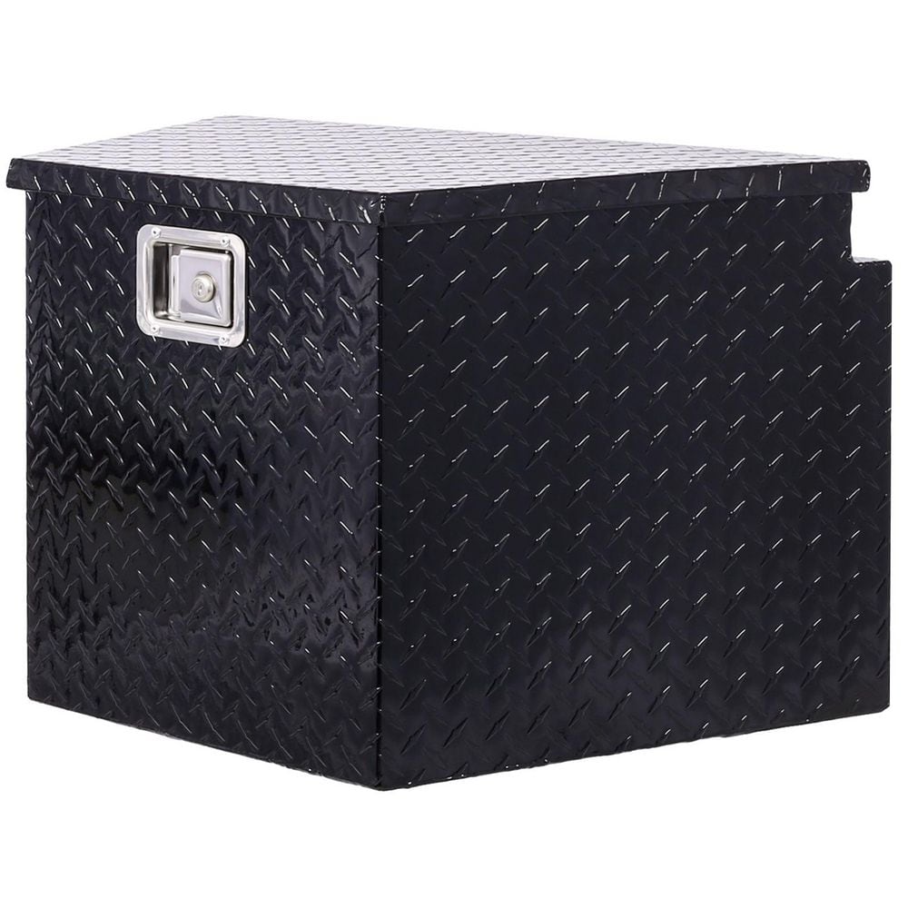 29 in. Black Aluminum Chest Heavy Duty Bed Storage Truck Tool Box with Lock keys price history on PriceWatchPro