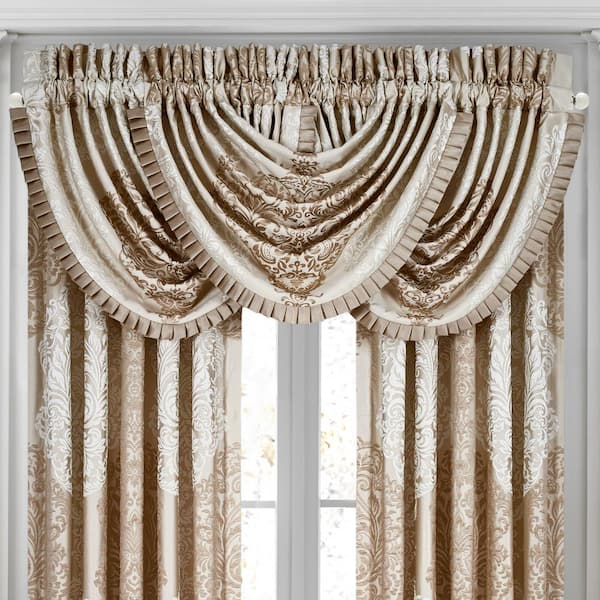 J QUEEN NEW YORK INC Lambert Gold Polyester Window Waterfall Valance