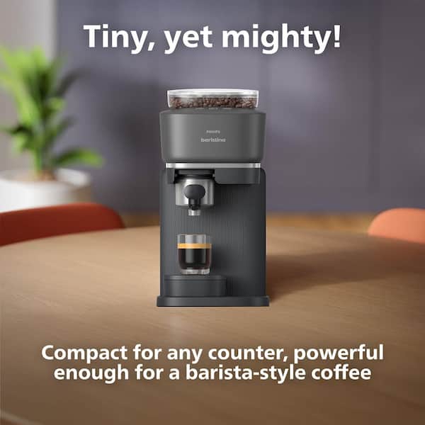 Philips Baristina 1-Cup Automatic Espresso Machine, Black BAR30060
