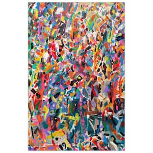 Multi-Colored 5 ft. x 8 ft. Meditations No. I Washable Abstrac Art Area Rug