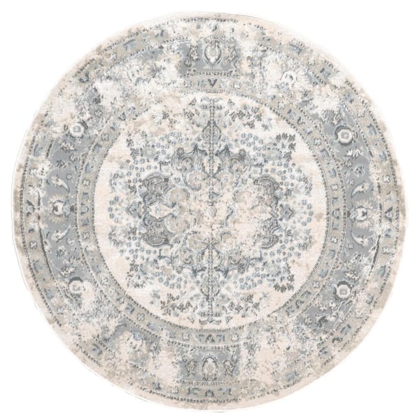 nuLOOM Jodee Silver 5 ft. Persian Round Rug