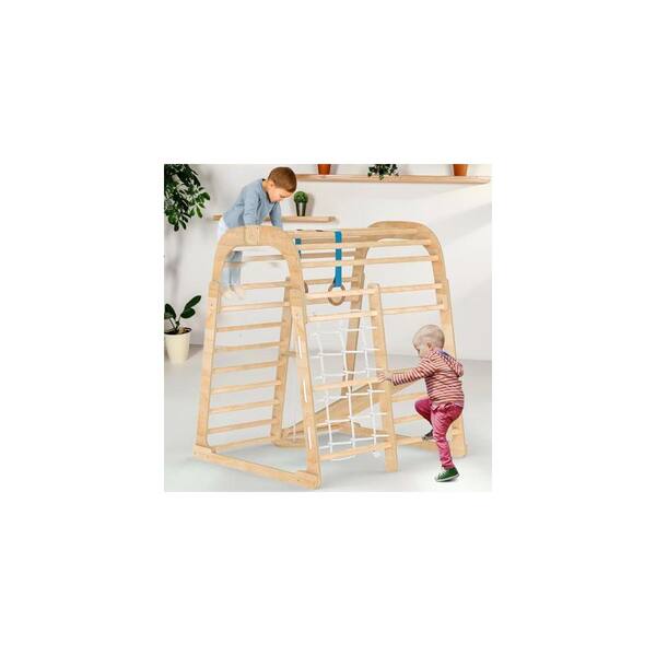 Montessori Indoor Playground Jungle Gym for Kids, Freestanding