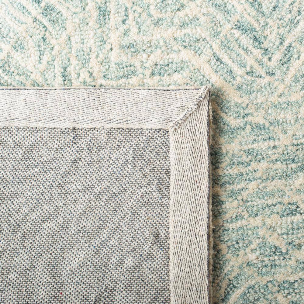 Capri Blue and Ivory Hand-Tufted Wool Area Rug 3' x 5'