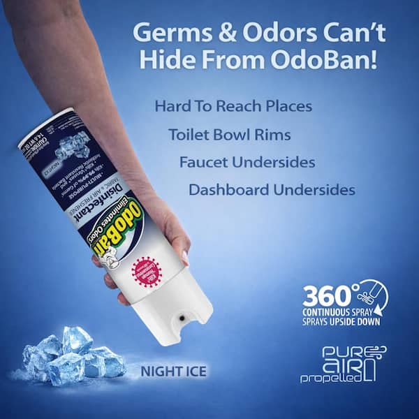 14.6 oz. Night Ice Multi-Purpose Disinfectant Spray, Odor Eliminator, Sanitizer, Fabric and Air Freshener (3-Pack)