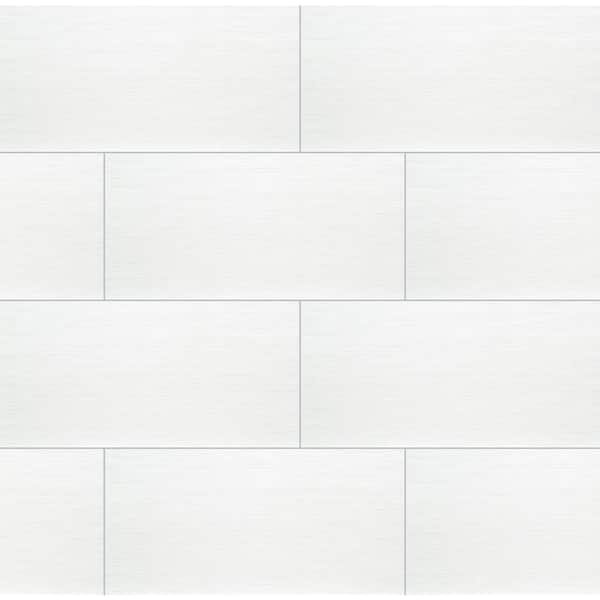 Msi Metro Blanco 12 In X 24 Matte, White Gloss Floor Tile Paint Home Depot