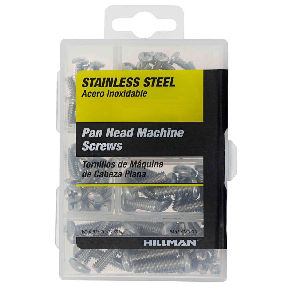 Stainless Steel Pan Head Phillips Machine Screw Assorted Kit (98-Pack) price history on PriceWatchPro