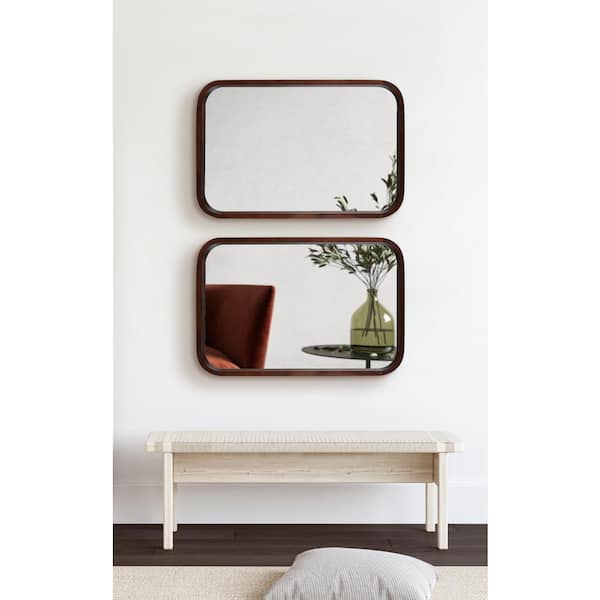  Frame My Mirror Add A Frame - Oxidized Walnut 20 x 60 Mirror  Frame Kit- Ideal for Bathroom, Wall Decor, Bedroom and Livingroom -  Moisture Resistant - Upton Design - Mirror