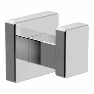 Duro Single Knob Wall Mounted Robe/Towel Hook in Polished Chrome