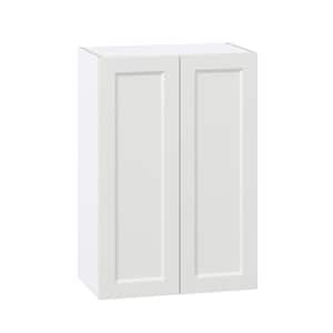 Alton Painted 24 in. W x 35 in. H x 14 in. D in White Shaker Assembled Wall Kitchen Cabinet with 2 Full High Doors