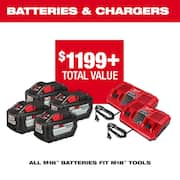 M18 FUEL 18V Brushless Cordless Dual Battery Backpack Blower Kit w/16 in. Chainsaw, (4) 12.0 Ah Batteries, 2 Chargers