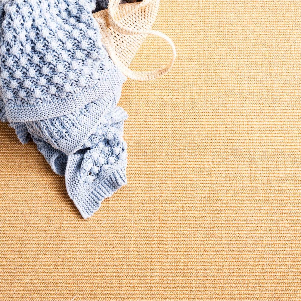 Martha Stewart 8' x 10' Natural White Wool Silk Rug