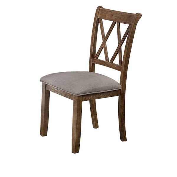 Best Master Furniture Paige Natural Oak Side Chairs (Set of 2)