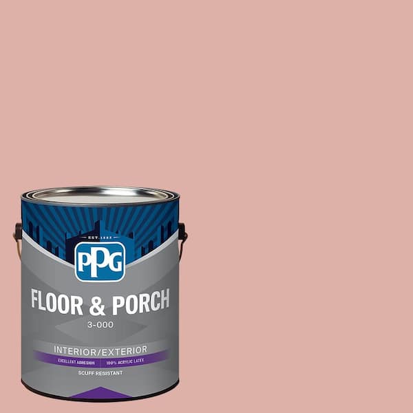 PPG 1 gal. PPG1058-4 Mesa Pink Satin Interior/Exterior Floor and Porch Paint