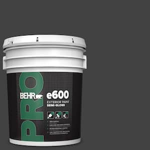 5 gal. #BNC-38 Spade Black Semi-Gloss Exterior Paint